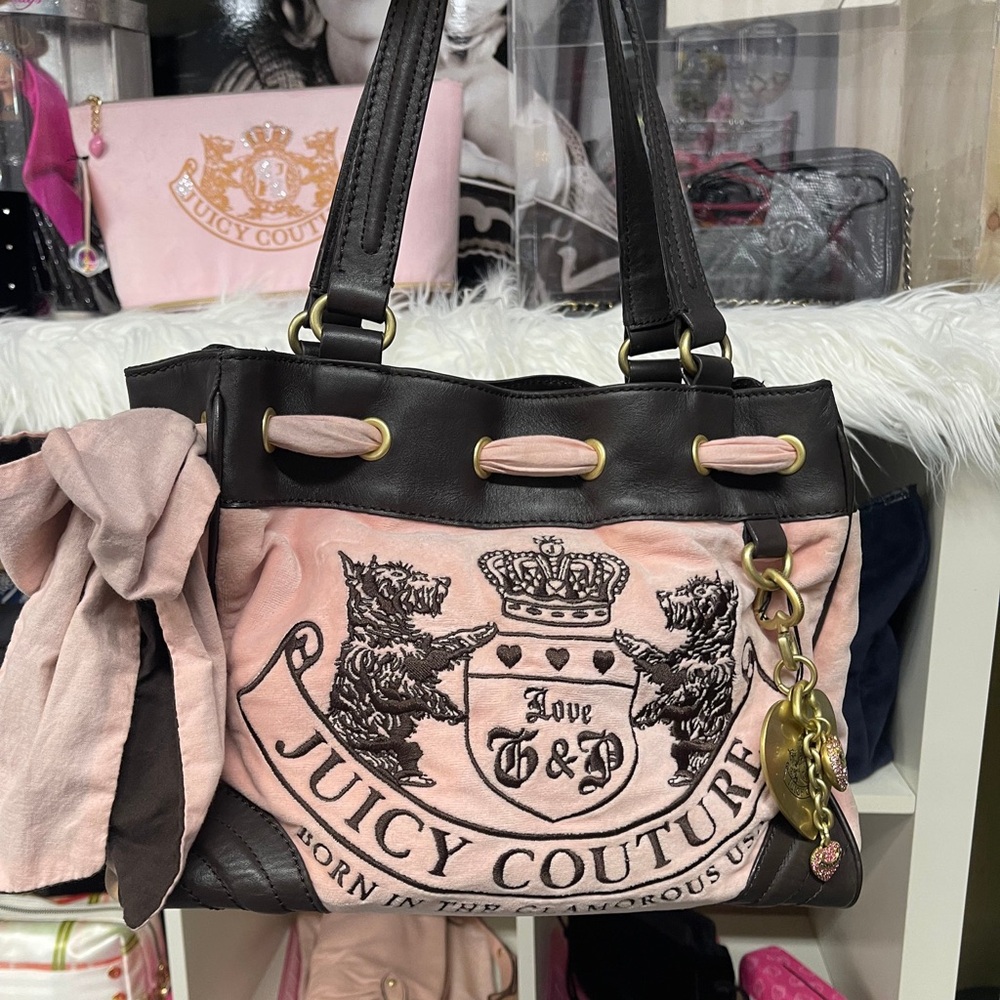 Vintage RARE Juicy Couture Baby Pink Daydreamer Bag